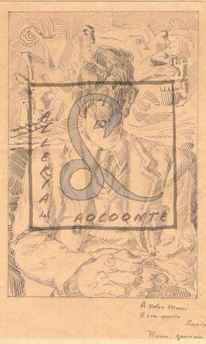 Alberto Savinio - Loterie clandestine, 1948 Matita su carta Cm 28,8x24,4